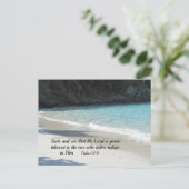 詩篇34:8主が良いことを見て味わい… ポストカード (スタンド正面)