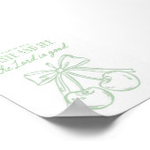 詩篇34:8 主は良いと味わい、見よ ポスター (角)