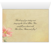 詩篇36:7神への愛の絶え間ないカード (内部横(下))