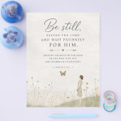 詩篇37編 クリスチャン Be Still and Wait Patiently  チラシ (シングル)