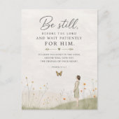 詩篇37編 クリスチャン Be Still and Wait Patiently ポストカード (正面)