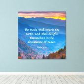 詩篇37:11 キャンバスプリント (インサイチュ (ウッドフロア))