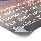 詩篇37:23-24ポスター ポスター (角)