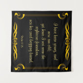 詩篇37:25 タペストリー (正面(横))