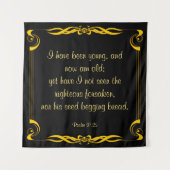 詩篇37:25 タペストリー (正面)