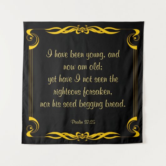 詩篇37:25 タペストリー (正面)