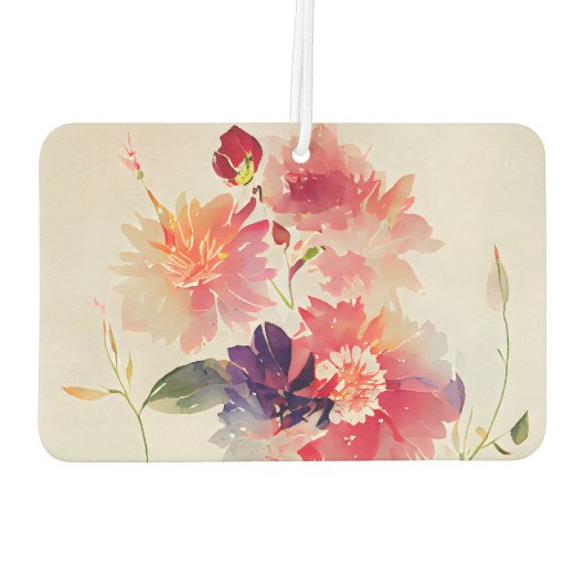 詩篇37:4主のフローラで自分自身を喜ばせる カーエアーフレッシュナー (裏面)