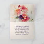 詩篇37:4主のフローラで自分自身を喜ばせる カード (内部)