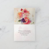 詩篇37:4主のフローラで自分自身を喜ばせる ノートカード (内部)