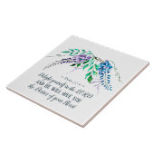 詩篇37:4主の中で自分自身を喜ばせ、フローラ タイル (側面)