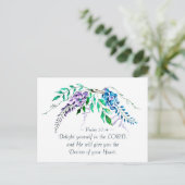 詩篇37:4主の中で自分自身を喜ばせ、フローラ ポストカード (スタンド正面)