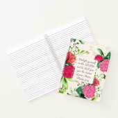 詩篇37:4主クローバーで自分自身を喜ばせる ノートブック (内部)