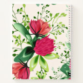 詩篇37:4主クローバーで自分自身を喜ばせる ノートブック (裏面)