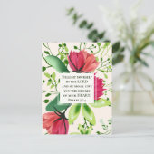 詩篇37:4主クローバーで自分自身を喜ばせる ポストカード (スタンド正面)