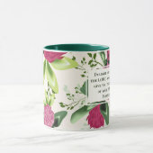 詩篇37:4主クローバーで自分自身を喜ばせる マグカップ (中央)