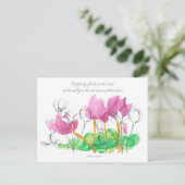 詩篇37:4聖なる書物、 経典は主に自分を喜ばせる ポストカード (スタンド正面)