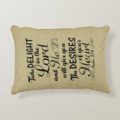 詩篇37 4聖書の聖句を喜ぶ アクセントクッション (正面)