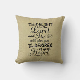 詩篇37 4聖書の聖句を喜ぶ クッション