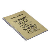 詩篇37 4聖書の聖句を喜ぶ ノートブック (右側)