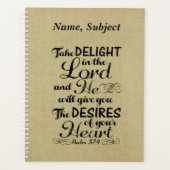 詩篇37 4聖書の聖句を喜ぶ プランナー手帳 (正面)