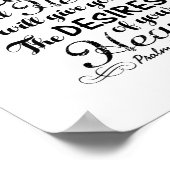 詩篇37 4聖書の聖句を喜ぶ ポスター (角)