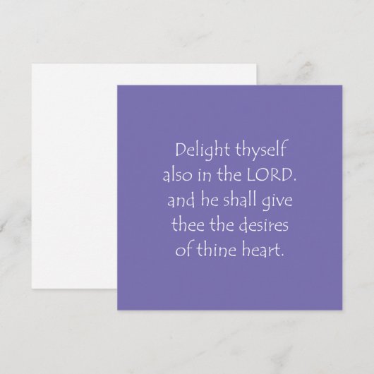 詩篇37:4 招待状 (正面/裏面)