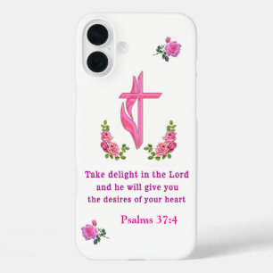 詩篇37:4 iPhone 16 PLUSケース