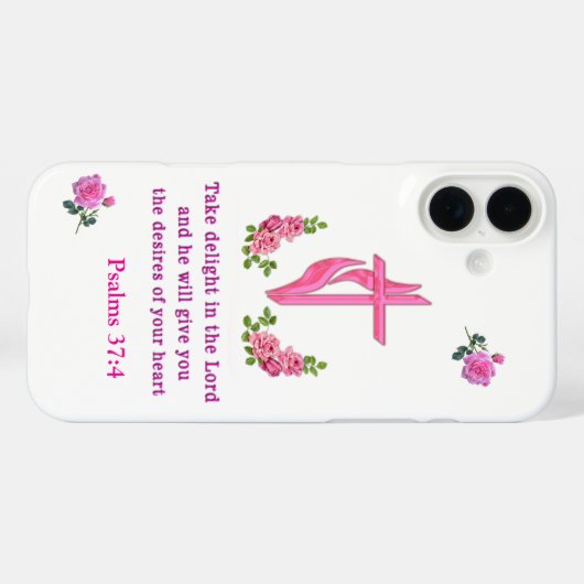 詩篇37:4 Case-Mate iPhoneケース (裏面 (横))