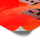 詩篇37:8からの聖書の詩。 ポスター (角)