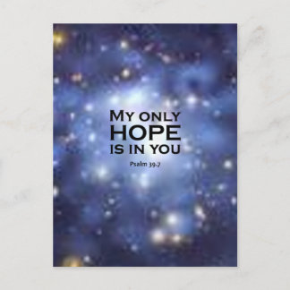 詩篇39:7 ポストカード