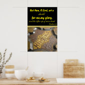 詩篇3:3王ヤコブ版主よ、芸術よ。 ポスター (キッチン)