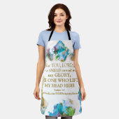 詩篇3:3私の盾 エプロン (着用した状態)