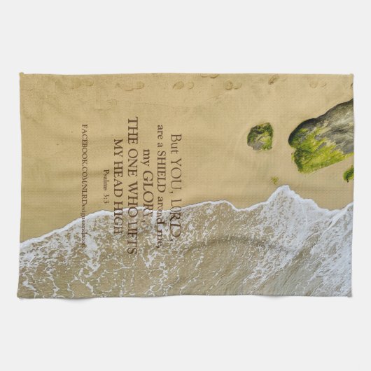 詩篇3:3私の盾 キッチンタオル (横)