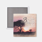 詩篇3:3 /聖書の聖句勇気付けられる マグネット (正面/裏面)