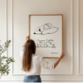 詩篇4章8節の平和に私はプリント ポスター