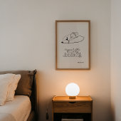 詩篇4章8節の平和に私はプリント ポスター