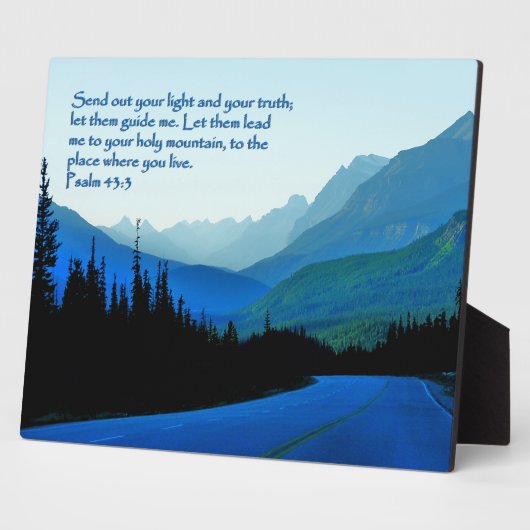 詩篇43:3 感動的 フォトプラーク (側面)