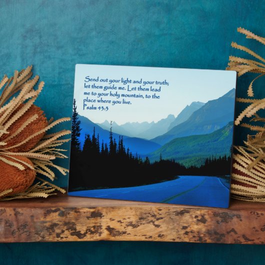 詩篇43:3 感動的 フォトプラーク (側面)