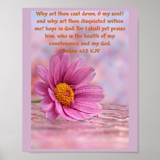 詩篇43 v5信仰、高揚感動的 ポスター (正面)