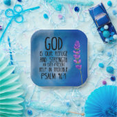 詩篇46:1キリスト教聖書聖句アート ペーパープレート (パーティー)