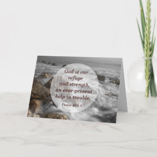 詩篇46:1神は我々の皈依と力である カード