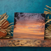 詩篇46:1神は我々の皈依と力である… フォトプラーク (側面)