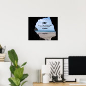 詩篇46:1神は我々の皈依と力である… ポスター (ホームオフィス)