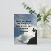 詩篇46:1神は我々の皈依と力である… ポストカード (スタンド正面)