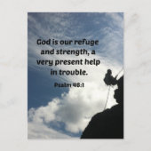 詩篇46:1神は我々の皈依と力である… ポストカード (正面)