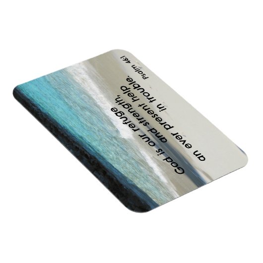 詩篇46:1神は我々の皈依と力である… マグネット (右側)