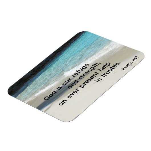 詩篇46:1神は我々の皈依と力である… マグネット (左側)