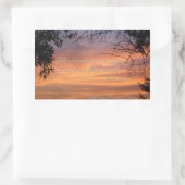 詩篇46:1神は我々の皈依と力である… 長方形シール (バッグ)