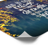 詩篇46:1神は私たちの皈依と力である ポスター (角)