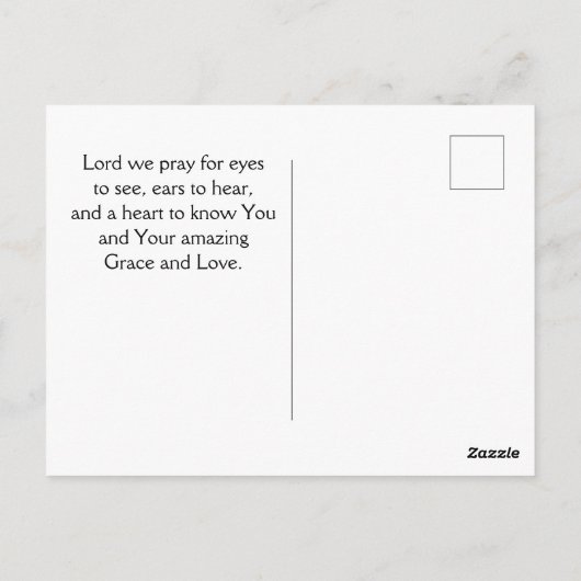 詩篇46:1神は私たちの皈依と力である ポストカード (裏面)